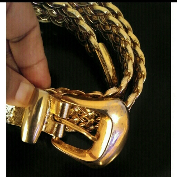Day Lor Vintage Gold Braided Blelt - Picture 4 of 4
